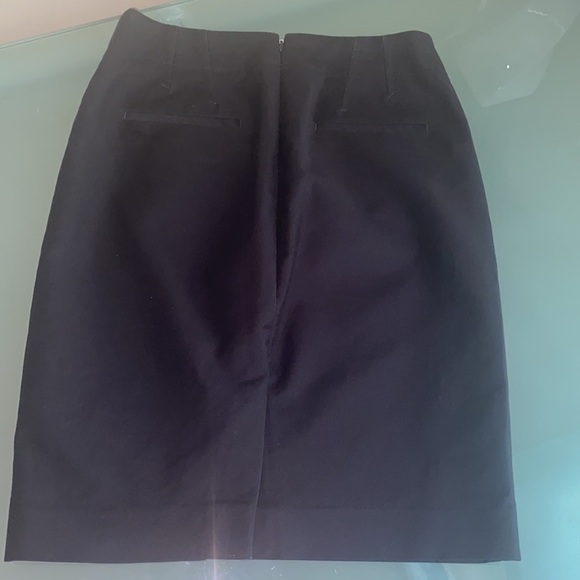 J Crew Skirt J. Crew Black COTTON No. 2 Pencil Skirt with Stretch Size 00 - Picture 2 of 4